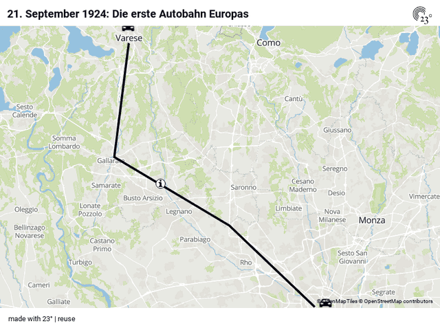 21. September 1924: Die erste Autobahn Europas